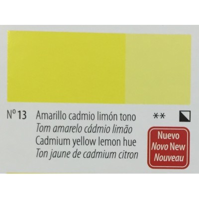 Acrílico Goya: Nº 13 Amarillo cadmio limón tono