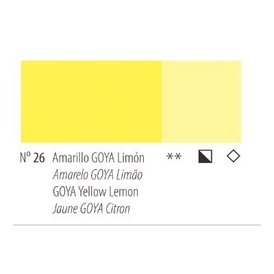 Acrílico Goya: Nº 26 Amarillo GOYA limón