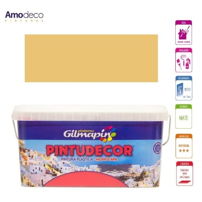 PINTURA MONOCAPA MATE PINTUDECOR Pintura plástica interior exterior GILMAPIN