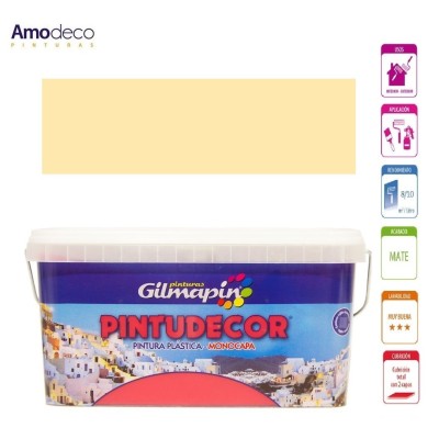 PINTURA MONOCAPA MATE PINTUDECOR Pintura plástica interior exterior GILMAPIN