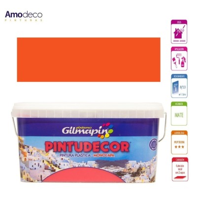 PINTURA MONOCAPA MATE PINTUDECOR Pintura plástica interior exterior GILMAPIN