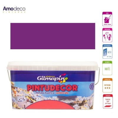 PINTURA MONOCAPA MATE PINTUDECOR Pintura plástica interior exterior GILMAPIN