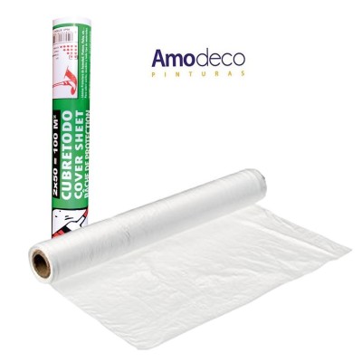 COVER SHEET 2 X 50M. Provides protection against paint, dirt and moisture