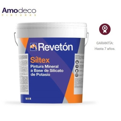 SÍLTEX Potassium silicate based paint. Mineral mate. REVETON