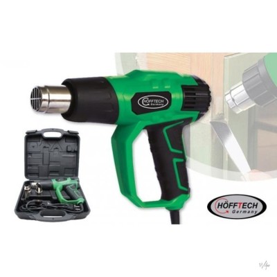 HOT AIR GUN DELUXE + CASE 2000 W HOFFTECH Ideal for paint removal, soldering etc.