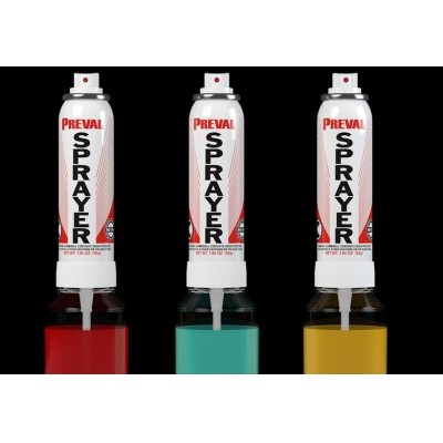 PREVAL SPRAYER IS AN AEROSOL-BASED SPRAY SYSTEM THAT ALLOWS THE USER TO MIX UP ANY PAINT